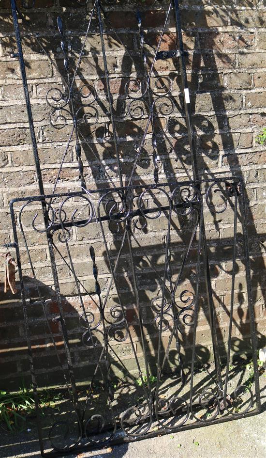 2 wrought iron gates
